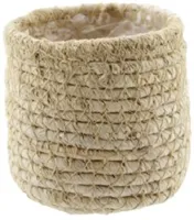 Van der Leeden Mandwerk BV bloemenmand mais d7h8cm natural