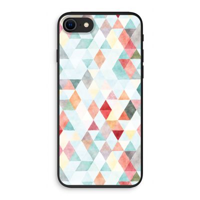 Gekleurde driehoekjes pastel: iPhone 7 Biologisch afbreekbaar hoesje