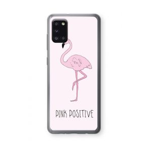Pink positive: Samsung Galaxy A31 Transparant Hoesje