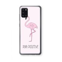 Pink positive: Samsung Galaxy A31 Transparant Hoesje