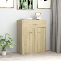Dressoir 60x30x75 cm bewerkt hout sonoma eikenkleurig