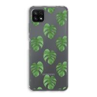 Monstera leaves: Samsung Galaxy A22 5G Transparant Hoesje