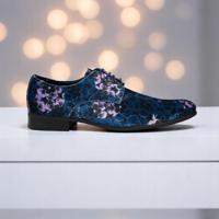 Mystic Blueberry Blossom Lureaux - Handgemaakte Nette Schoenen Voor Heren Mystic Blueberry Blossom Lureaux - Handgemaakte Nette Schoenen Voor Heren