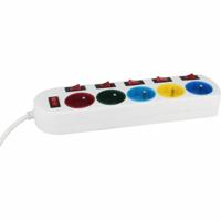 Stopcontactenstrip 5 Tomas met Interruptor GAO 3680 W