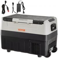 VEVOR Auto Koelkast Camping Koelkast 35 L koelbox Koelkast Boot 12/24 V verrijdbare elektrische vriezer 2 in 1 dubbele zone autokoelkastcompressor