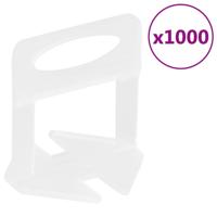 VidaXL Nivelleerklemmen voor tegels 1000 st 2 mm