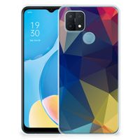 OPPO A15 TPU Hoesje Polygon Dark