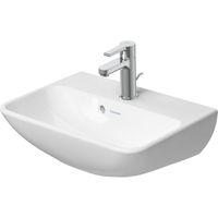 Duravit Me by starck fontein 450x155x320mm z/krgat met overloop wit 0719450010