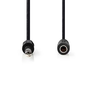 Nedis Stereo-Audiokabel | 6,35 mm Male | 6,35 mm Female | Vernikkeld | 5.00 m | Rond | Label - CAGL23050BK50