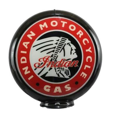 Indian Motorcycles Gas Logo Benzinepomp Bol - Glazen Lenzen