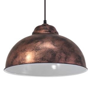 EGLO Vintage Truro 2 - Hanglamp - 1 Lichts - Ø370mm. - Koperkleurig