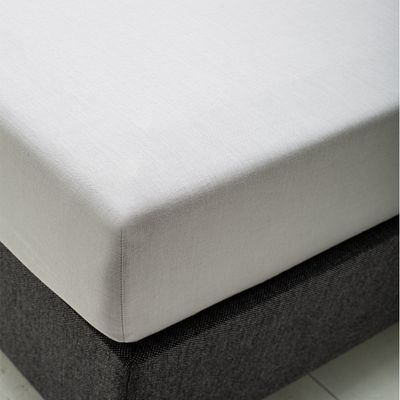 Hoeslaken Katoen - Zilver - 80x200 cm - Zilver - Dekbed Discounter - Dekbed-Discounter.nl