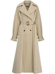 Alexander McQueen trench évasé à design plissé - Tons neutres