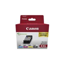 Inktcartridge canon cli-581xxl zwart + 3 kleuren