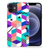 iPhone 12 | 12 Pro (6.1") | TPU Hoesje | Blokken Kleurrijk