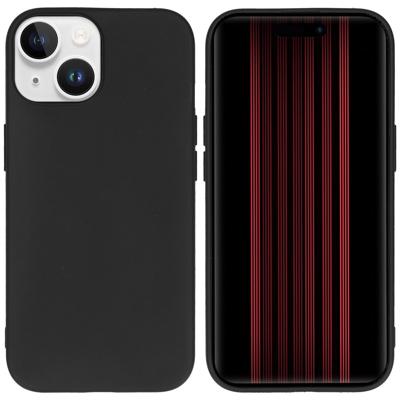 AccezzColor Backcover iPhone 15 Telefoonhoesje Zwart