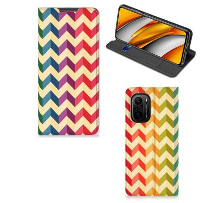 Xiaomi Mi 11i | Poco F3 | Hoesje met Magneet | Zigzag Multi Color