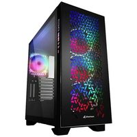 Sharkoon CA300H Tower PC-behuizing Zwart - thumbnail