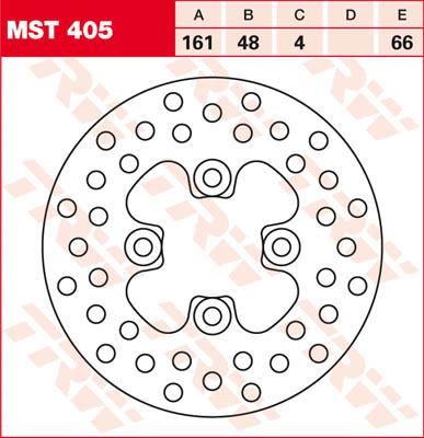 TRW Remschijf, remschijven voor de moto, MST405