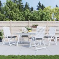 VidaXL Stoelkussens 4 st 50x50x7 cm oxford stof grijs