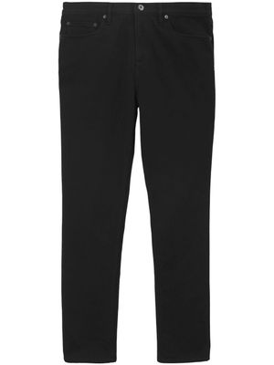Burberry jean en coton stretch à coupe droite - Noir
