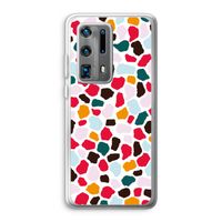 Colored Giraffe: Huawei P40 Pro Plus Transparant Hoesje