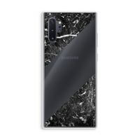 Zwart marmer: Samsung Galaxy Note 10 Plus Transparant Hoesje