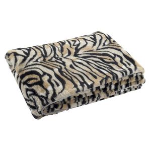 Fleece deken tijger dierenprint 150 x 200 cm   -