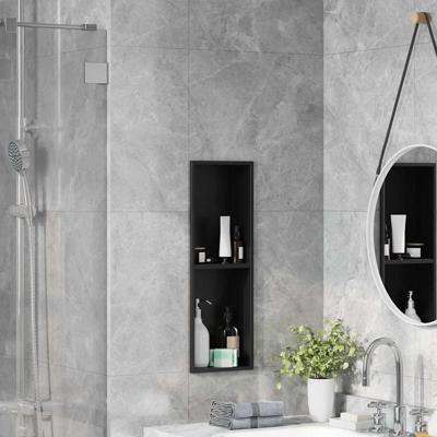 Douche Niche Zwart 60 x 20 x 9.5 cm Roestvrij staal