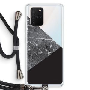 Combinatie marmer: Samsung Galaxy S10 Lite Transparant Hoesje met koord