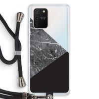 Combinatie marmer: Samsung Galaxy S10 Lite Transparant Hoesje met koord