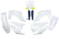 UFO PLAST kappenset trim kit ufo husqvarna oem wt/ye/bl