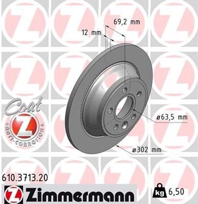 Remschijf Coat Z 610371320