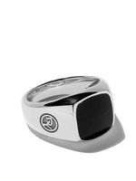 David Yurman chevalière en argent sterling Exotic Stone sertie d'onyx - thumbnail