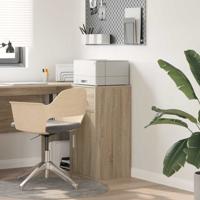 Dressoir met lade Sonoma eiken 38 x 34,5 x 75 cm Bewerkt hout