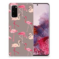 Samsung Galaxy S20 TPU Hoesje Flamingo