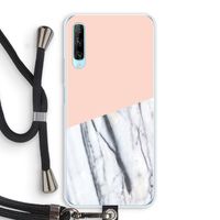 A touch of peach: Huawei P Smart Pro Transparant Hoesje met koord