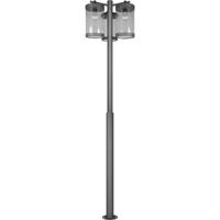 LED Tuinverlichting - Staande Buitenlamp - Bemsi - E27 Fitting - 3-lichts - Antraciet - Gegoten Aluminium LED Tuinverlichting - Staande Buitenlamp - Bemsi - E27 Fitting - 3-lichts - Antraciet - Gegoten Aluminium