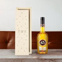 Likeur in gegraveerde kist - Licor 43
