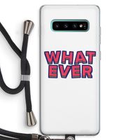 Whatever: Samsung Galaxy S10 Plus Transparant Hoesje met koord