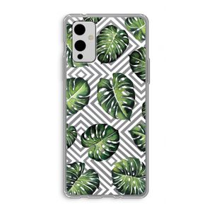 Geometrische jungle: OnePlus 9 Transparant Hoesje