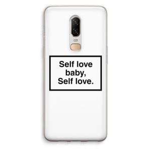 Self love: OnePlus 6 Transparant Hoesje