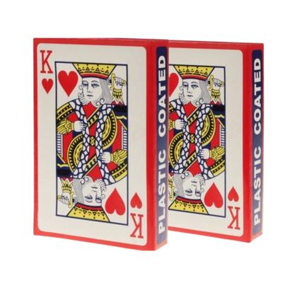 Speelkaarten set - 2x pakje met 54 kaarten - met plastic coating