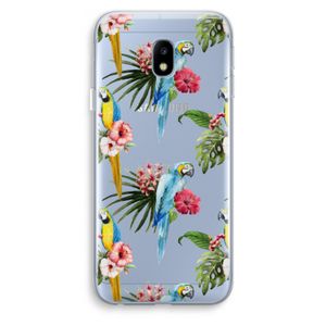 Kleurrijke papegaaien: Samsung Galaxy J3 (2017) Transparant Hoesje