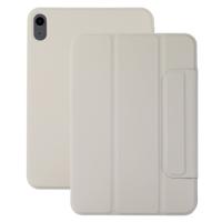 Lunso iPad 11 inch (2025) A16 - Tri-Fold Bookcase hoes - Beige Lunso iPad 11 inch (2025) A16 - Tri-Fold Bookcase hoes - Beige