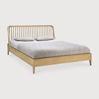 Ethnicraft Bed 'Spindle' Geolied Eikenhout, 180 x 200cm