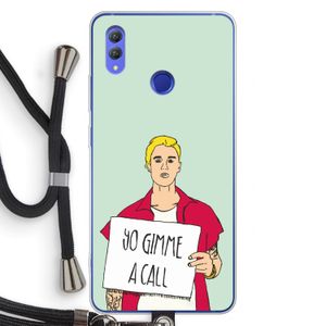 Gimme a call: Honor Note 10 Transparant Hoesje met koord