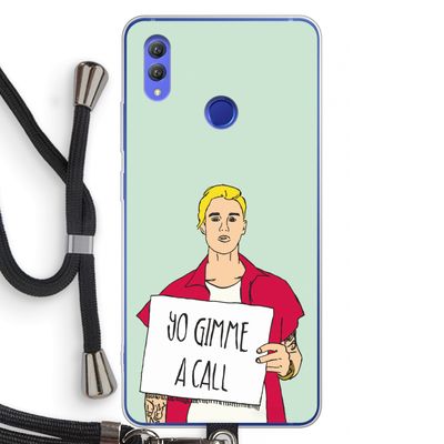 Gimme a call: Honor Note 10 Transparant Hoesje met koord