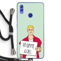 Gimme a call: Honor Note 10 Transparant Hoesje met koord