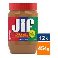 Jif - Creamy Peanut Butter - 12x 454g